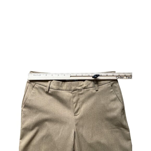 Gap Wide Leg Trouser Pants Womens 2L Tan Stretch Dress Work Office Slacks Career - Picture 5 of 8